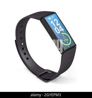 Activity tracker on white background Stock Photo