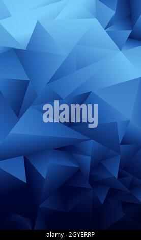 Abstract blue gradient triangles of different sizes - Vector ...