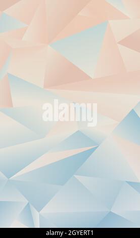 Abstract blue gradient triangles of different sizes - Vector ...