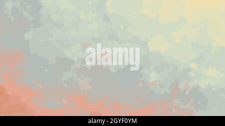 Realistic multicolored painted watercolor abstract background - Vector illustration Stock Photo