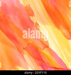 Realistic multicolored painted watercolor abstract background - Vector illustration Stock Photo