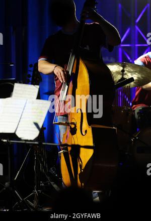 Cracow, Poland - July 10, 2021: Nigel Kennedy live at 26rd edition of the Summer Jazz Festival in Krakow Stock Photo