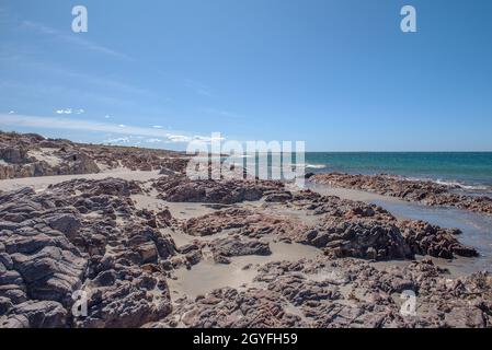 argentinian atlantic coast north of Comodoro Rivadavia Stock Photo