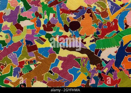 Inspiring and mad, full of colours the abstract background Stock Photo