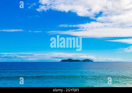 Amazing Praia de Lopes Mendes beach on the big tropical island Ilha Grande in Angra dos Reis Rio de Janeiro Brazil. Stock Photo