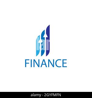 Financial Advisor Logo Design Template Vector Icons Stock Photo