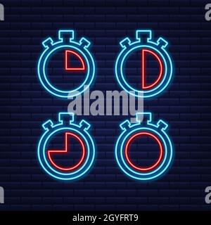 Sport background. Vector set. Set on white backdrop. Stopwatch. Vector stock illustration. Stock Vector