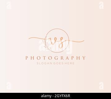 GM feminine logo. Usable for Nature, Salon, Spa, Cosmetic and Beauty Logos.  Flat Vector Logo Design Template Element Stock Vector Image & Art - Alamy