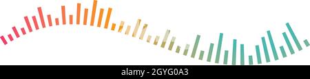 sound wave ilustration logo vector icon template Stock Vector