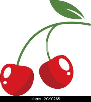 Cherry logo vector template Stock Vector