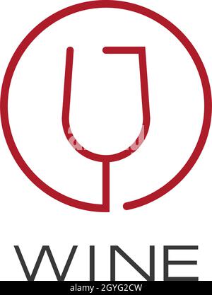 Wine Logo Template Stock Vector