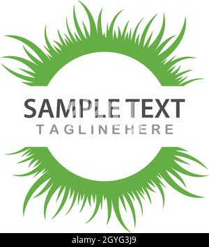 Grass ilustration vector template Stock Vector