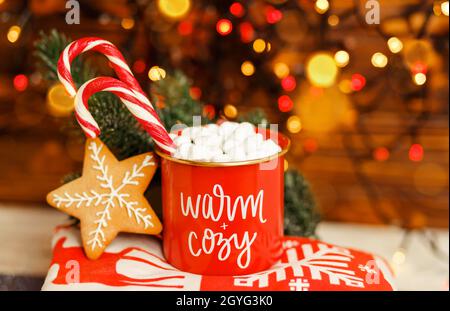 Festive Drink Toppers and Winter Mugs for Hot Chocolate and