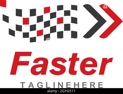 Race flag icon vector template Stock Vector