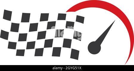 Race flag icon vector template Stock Vector
