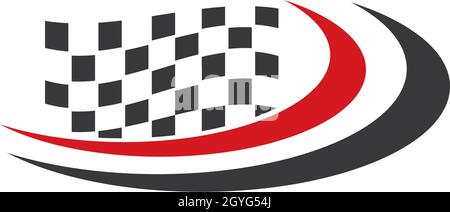 Race flag icon vector template Stock Vector
