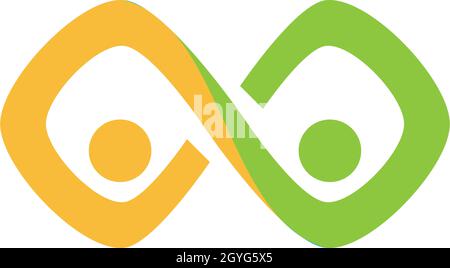Adoption and community care Logo template vector icon Stock Vector
