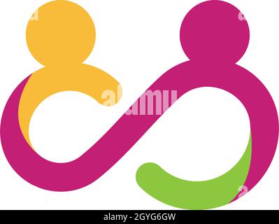 Adoption and community care Logo template vector icon Stock Vector