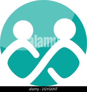Adoption and community care Logo template vector icon Stock Vector