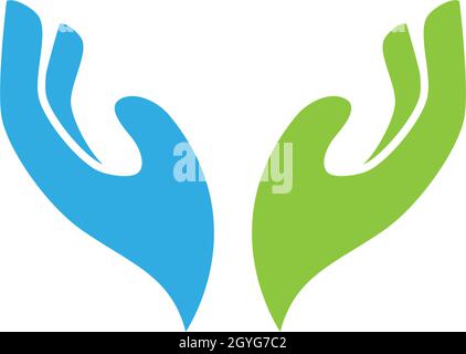 Hand Care Logo Template vector icon Business Stock Vector
