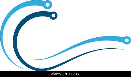 circuit technology ilustration vector template Stock Vector