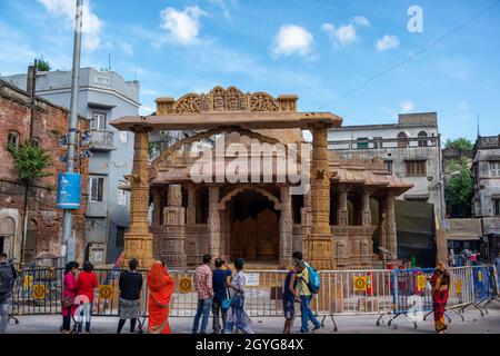 People are visiting Durga Puja pandals from outside because Durga Puja ...