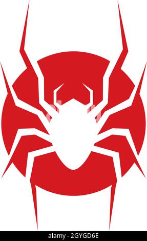 spider logo vector for business Stock Vector