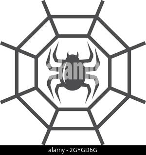 spider logo vector for business Stock Vector