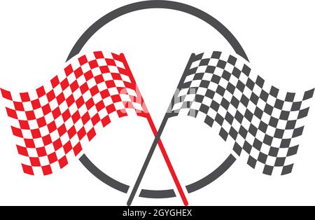 Race flag logo vector template Stock Vector Image & Art - Alamy