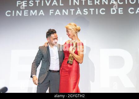 sitges 08-10-2021 la actriz Belén rueda en el festival internacional de cine de cataluña 2021 Stock Photo