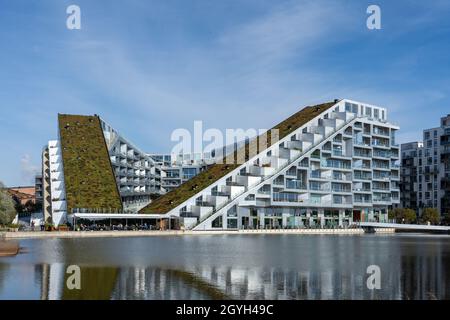 8Tallet modern architecture building in Orestad, Copenhagen, designed ...