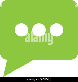 Speech bubble icon Logo template vector Stock Vector