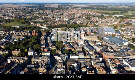 Aerial View of Deal Town Centre Stock Photo - Alamy
