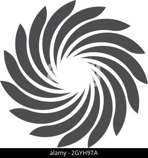 Business logo, vortex, wave and spiral icon Stock Vector
