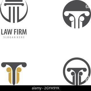 column Logo vector Template Stock Vector