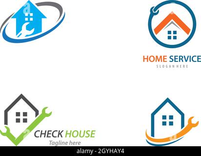 Home repair logo vector template Stock Vector