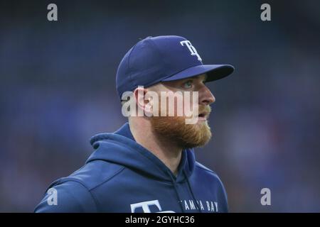 Tampa Bay Rays opening pitcher Louis Head delivers to the