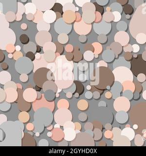 Round shapes simple design template. Abstract circles pastel color vector background Stock Vector