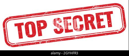 TOP SECRET text on red vintage grungy round rubber stamp Stock Photo ...