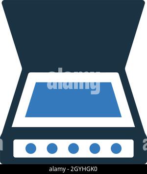 Scan, scanner icon - Simple editable vector EPS file. Stock Vector