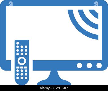 Remote, smart, tv icon - Simple editable vector EPS file. Stock Vector