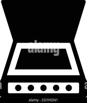 Scan, scanner icon - Simple editable vector EPS file. Stock Vector
