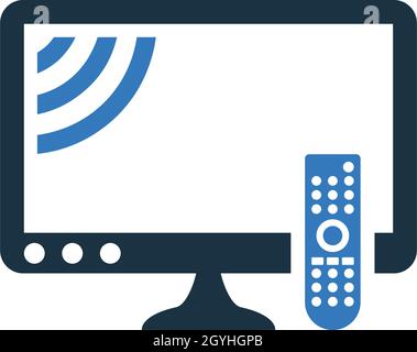 Remote, smart, tv icon - Simple editable vector EPS file. Stock Vector
