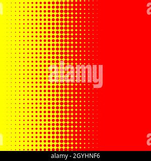 Pop art, polka dots, circles halftone, comic effect pattern - stock vector illustration, clip-art graphics Stock Vector