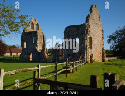 Ruins of Boxgrove Priory, near Chichester, West Sussex, UK Stock Photo