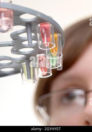 Jelly sweets analysis Stock Photo