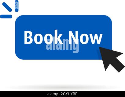 blue book now badge isolated on white Stock Vector