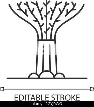 Supertree grove linear icon Stock Vector