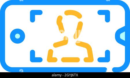 viewfinder for photographing on document color icon vector illustration Stock Vector