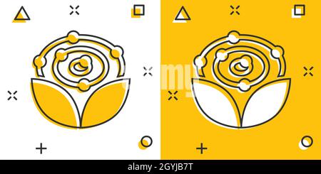 Antioxidant icon in comic style. Molecule cartoon vector illustration on white isolated background. Detox splash effect business concept. Stock Vector